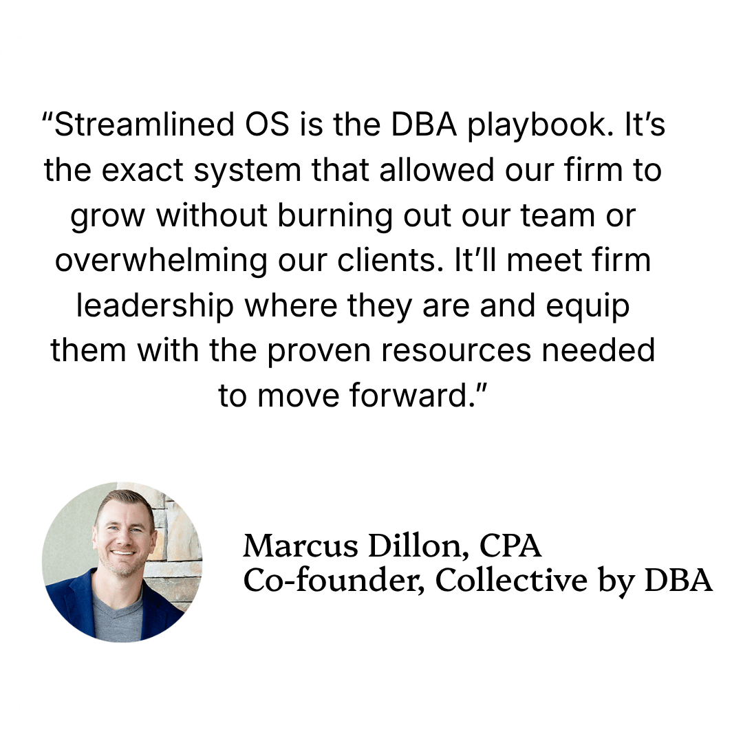 Marcus Dillon CPA on Streamlined OS