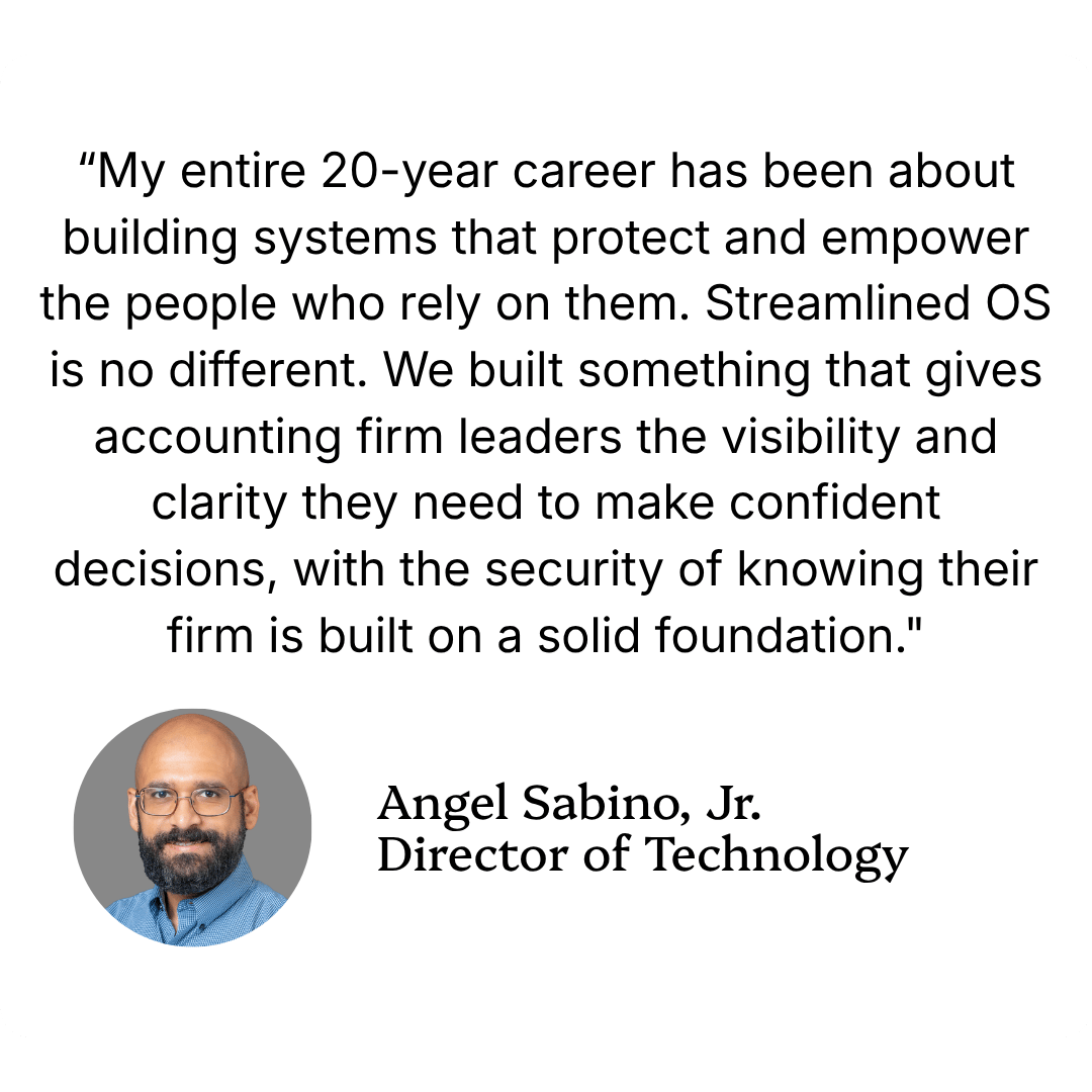 Angel Sabino on Streamlined OS